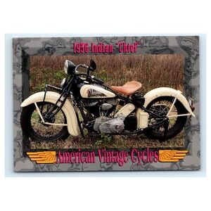 American Vintage Cycles Card 1936 Indian Chief Motorcycle Series II #127